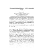 Automata-based Reasoning in Fuzzy Description Logics